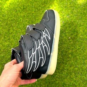Kids Boy Colors LED Lights Luminous Sports Shoes Sneaker Athletic Wings